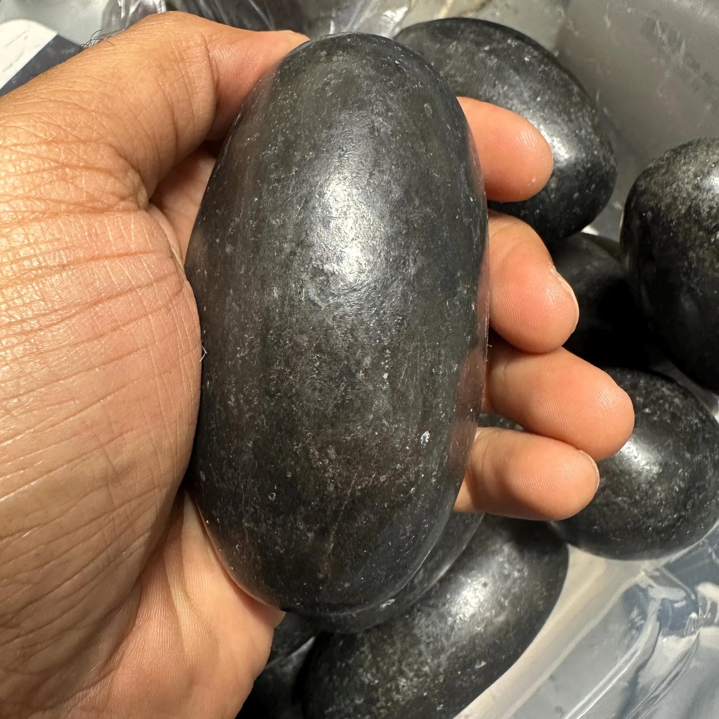 3 inches Shiva Lingam - Black