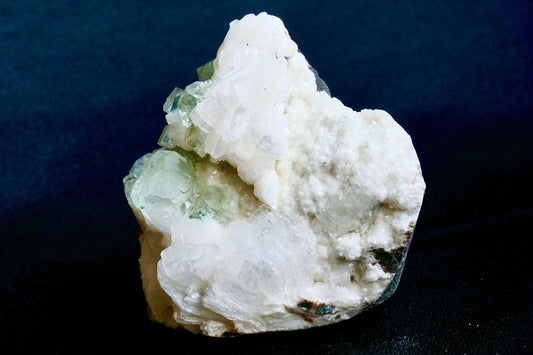 ES-ZM10023 - Green Apophyllite with Heulandite on Chalcedony