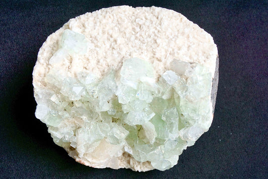 ES-ZM10051 - Green Apophyllite on Heulandite