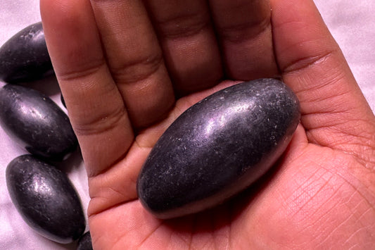 2 inches Shiva Lingam - Black - bulk lot