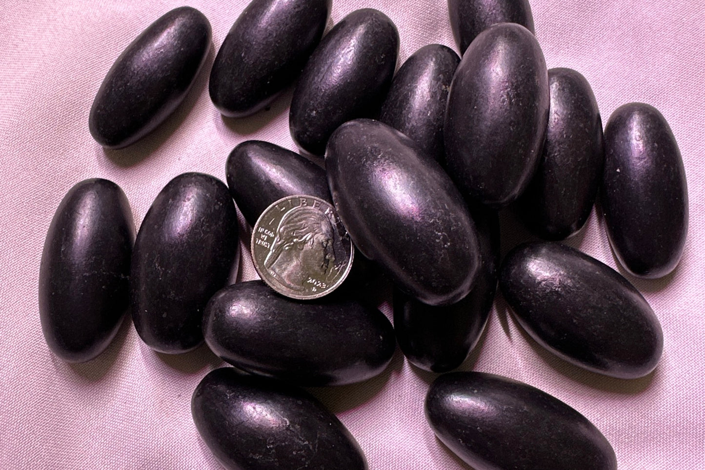 1.5 inches Shiva Lingam - Black - bulk lot