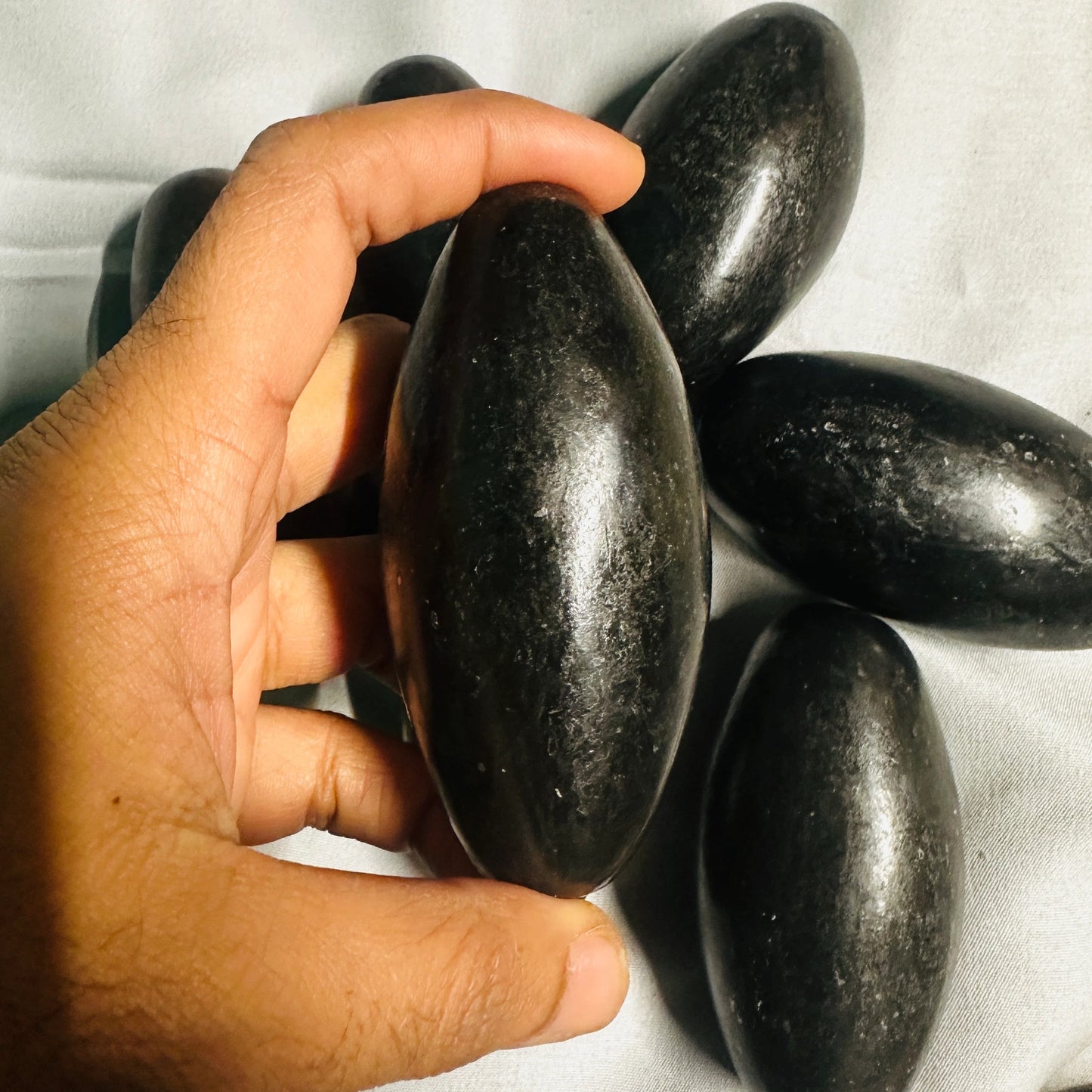 3 inches Shiva Lingam - Black