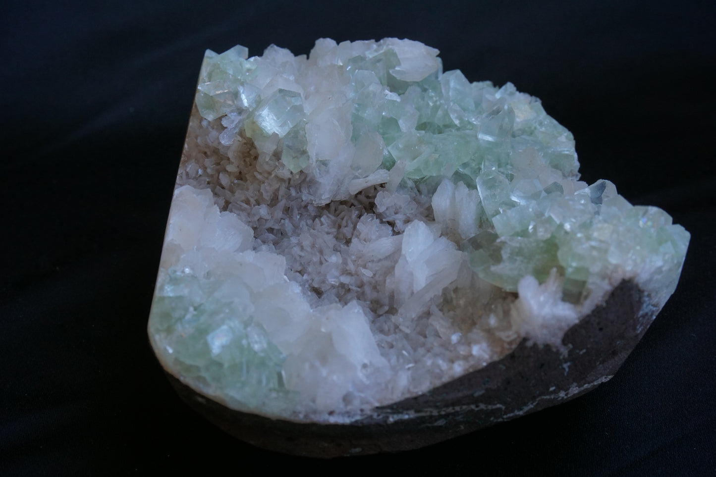 ES-ZM10058 - Green Apophyllite with Stilbite