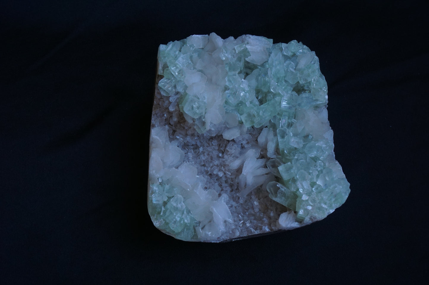 ES-ZM10058 - Green Apophyllite with Stilbite