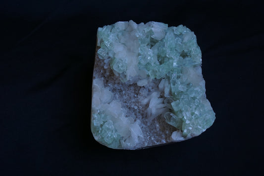ES-ZM10058 - Green Apophyllite with Stilbite