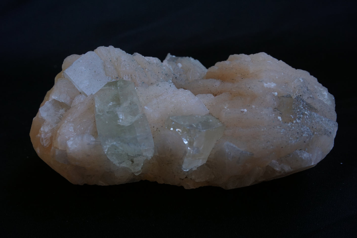 ES-ZM10062 - Green Apophyllite with Big Stilbite