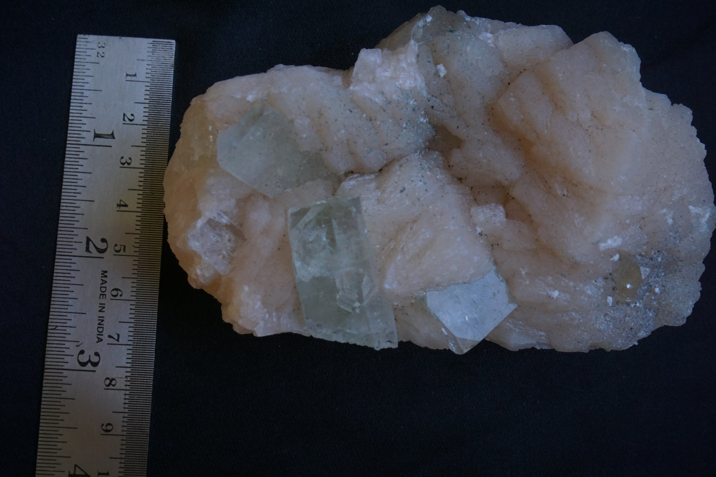 ES-ZM10062 - Green Apophyllite with Big Stilbite