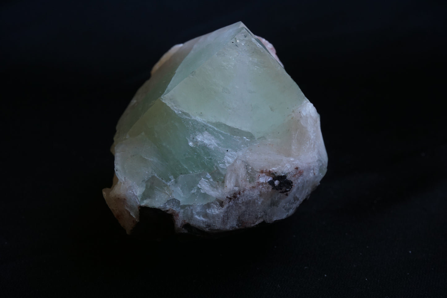 ES-ZM10066 - Big Green Apophyllite on Stilbite