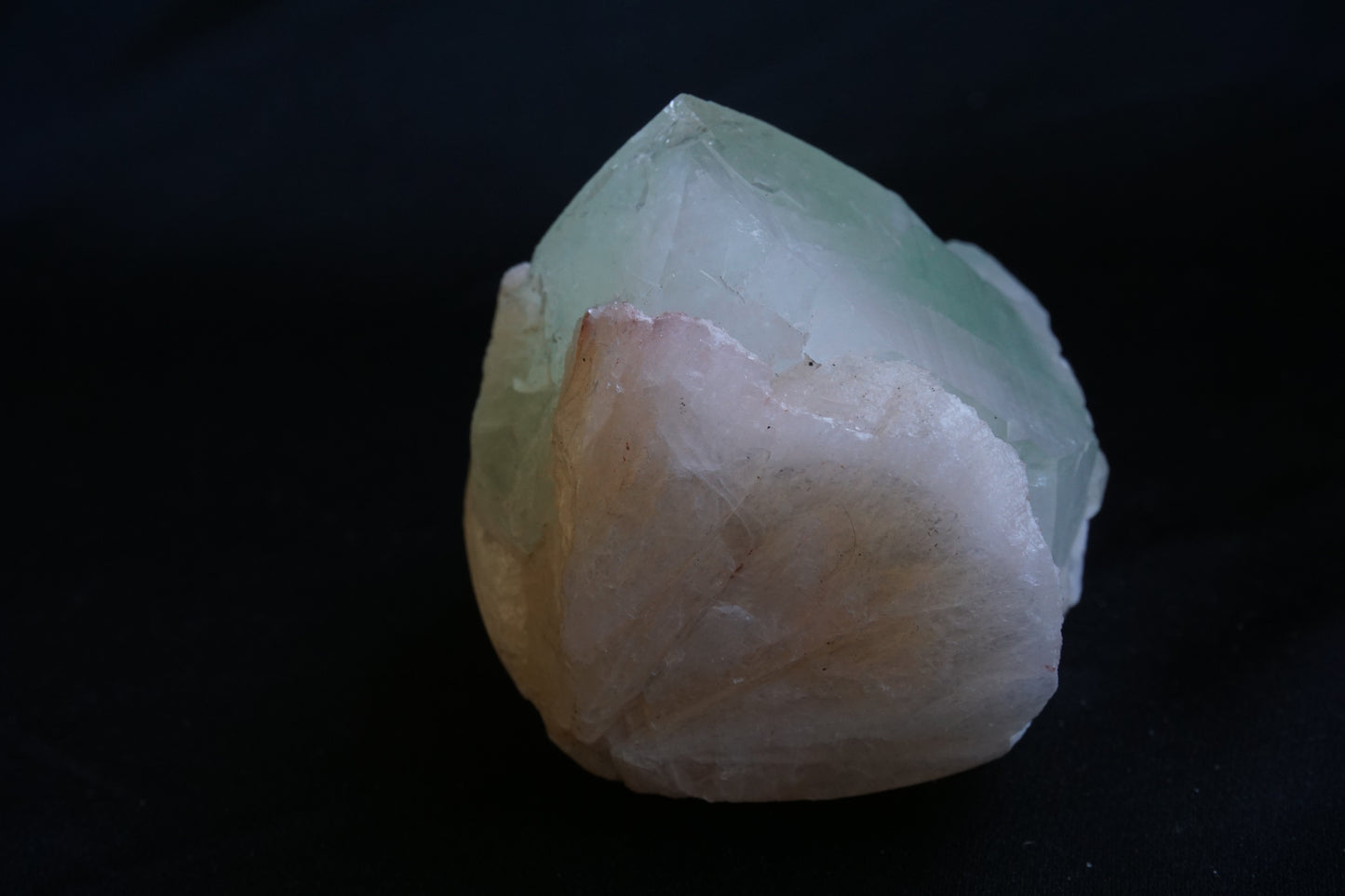 ES-ZM10066 - Big Green Apophyllite on Stilbite
