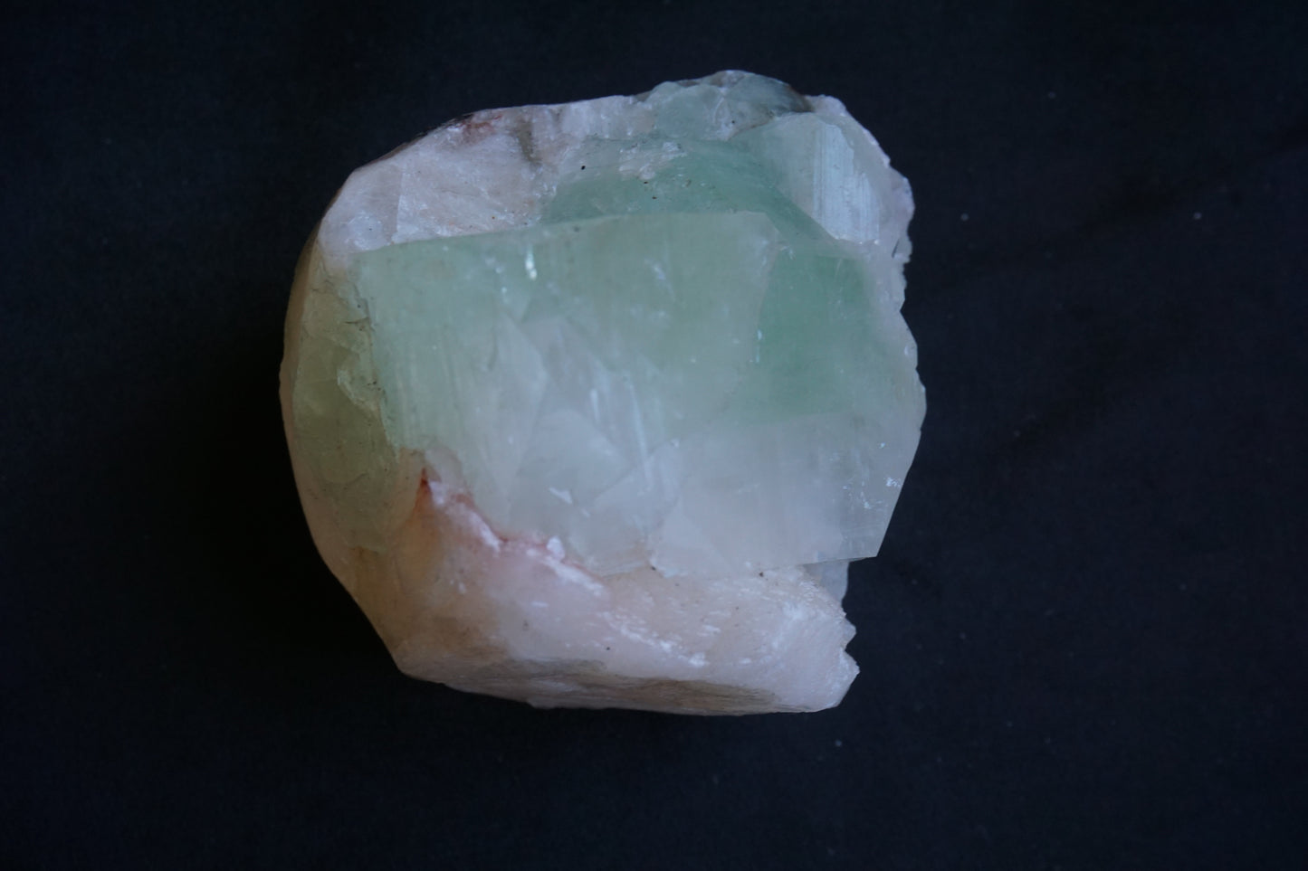 ES-ZM10066 - Big Green Apophyllite on Stilbite