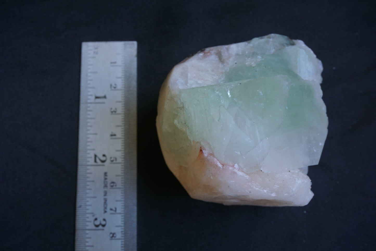 ES-ZM10066 - Big Green Apophyllite on Stilbite