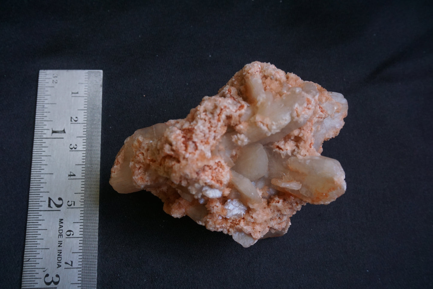 ES-ZM10068 - Peach Stilbite with Chalcedony