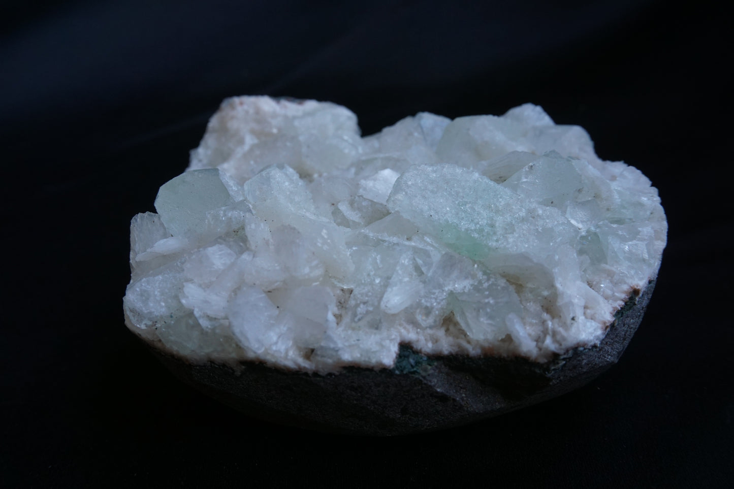ES-ZM10083 - Light Green Apophyllite with Stilbite