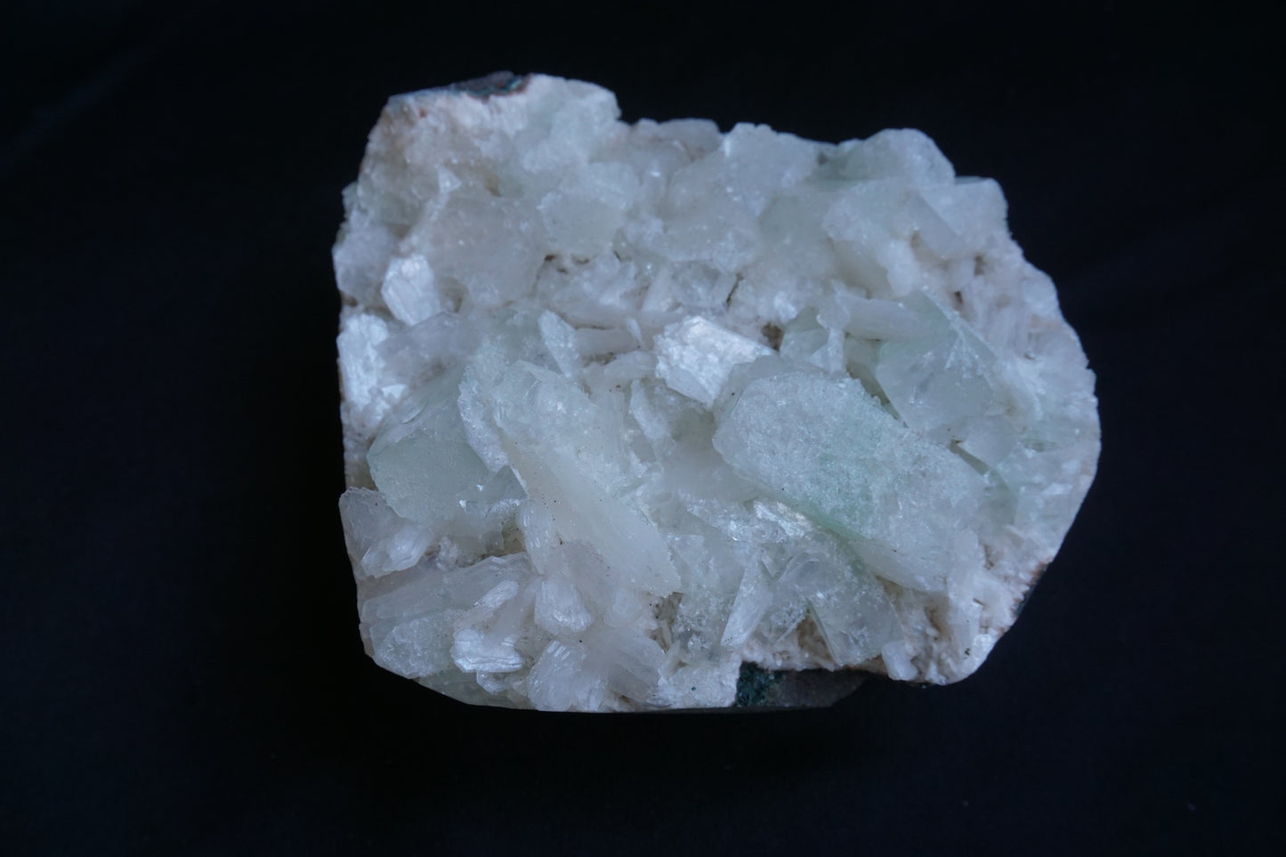 ES-ZM10083 - Light Green Apophyllite with Stilbite