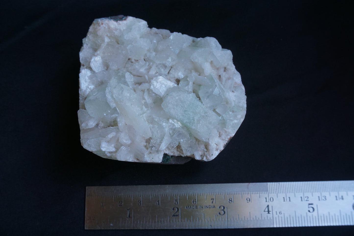 ES-ZM10083 - Light Green Apophyllite with Stilbite