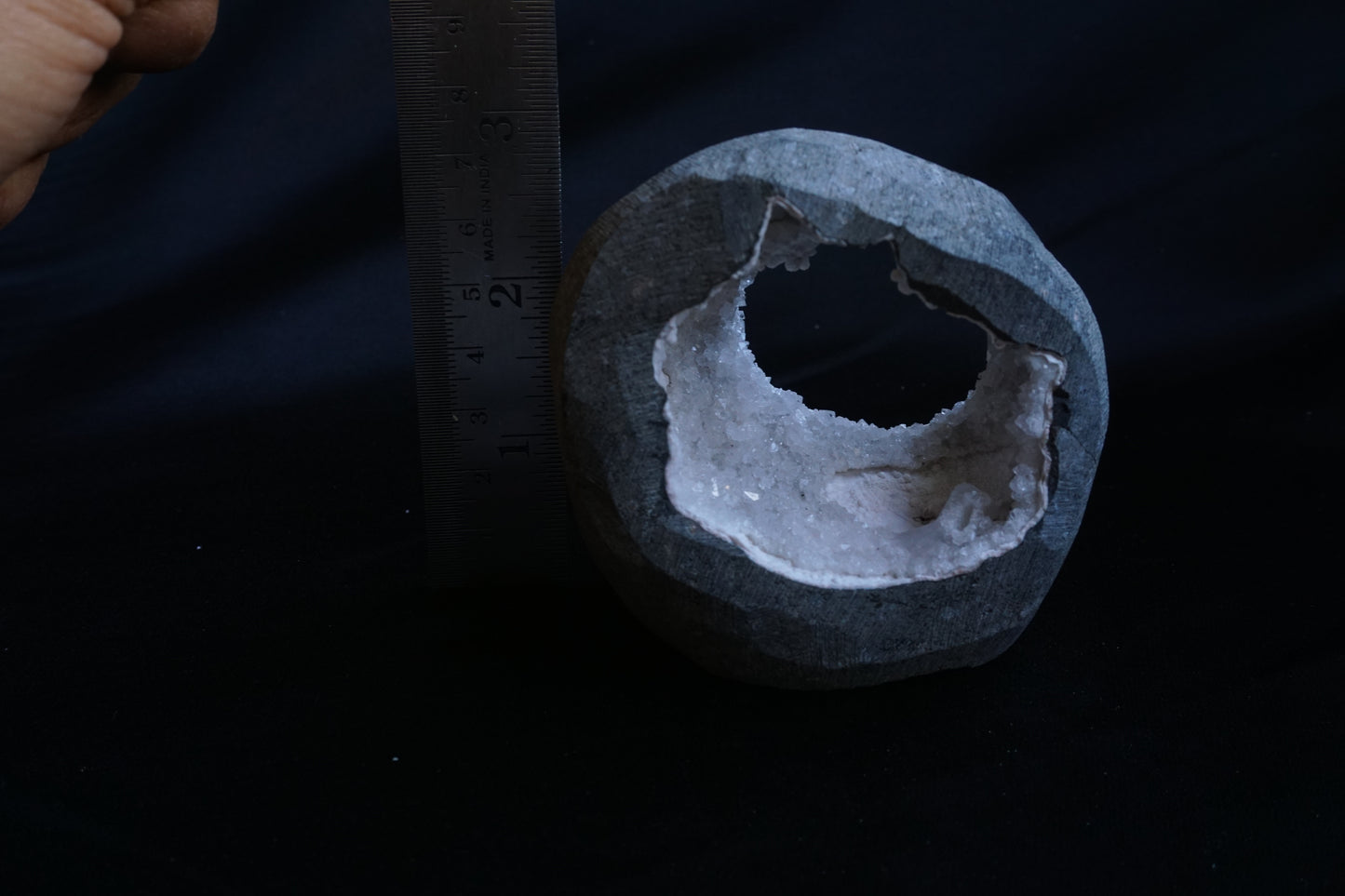 ES-ZM10084 -Amazing Quartz Geode Arch with Okenite