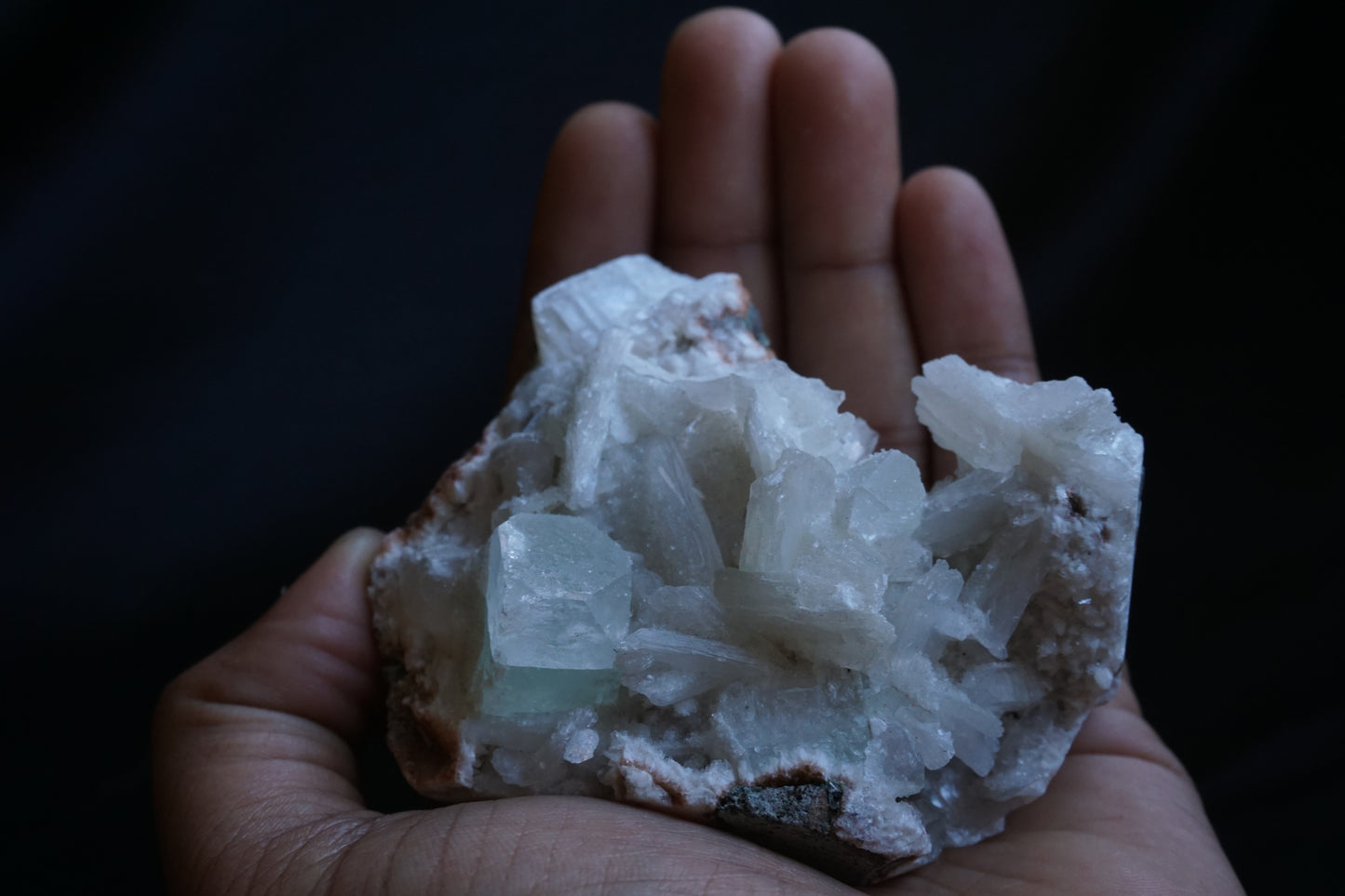 ES-ZM10093 - Green Apophyllite with Stilbite