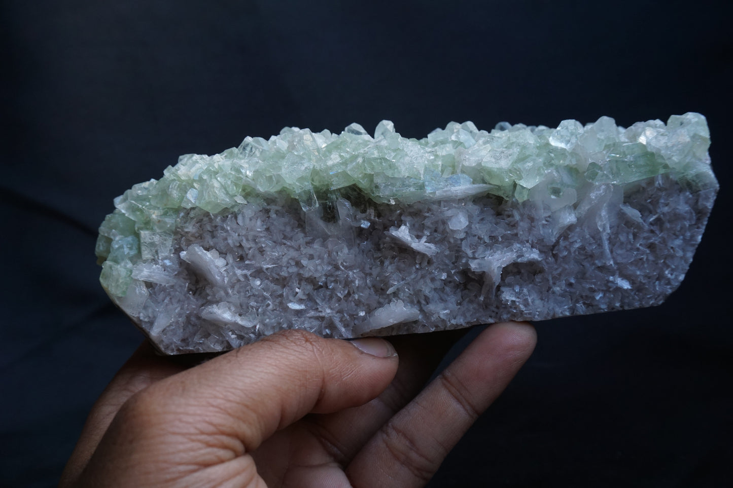 ES-ZM10097 - Green Apophyllite with Stilbite