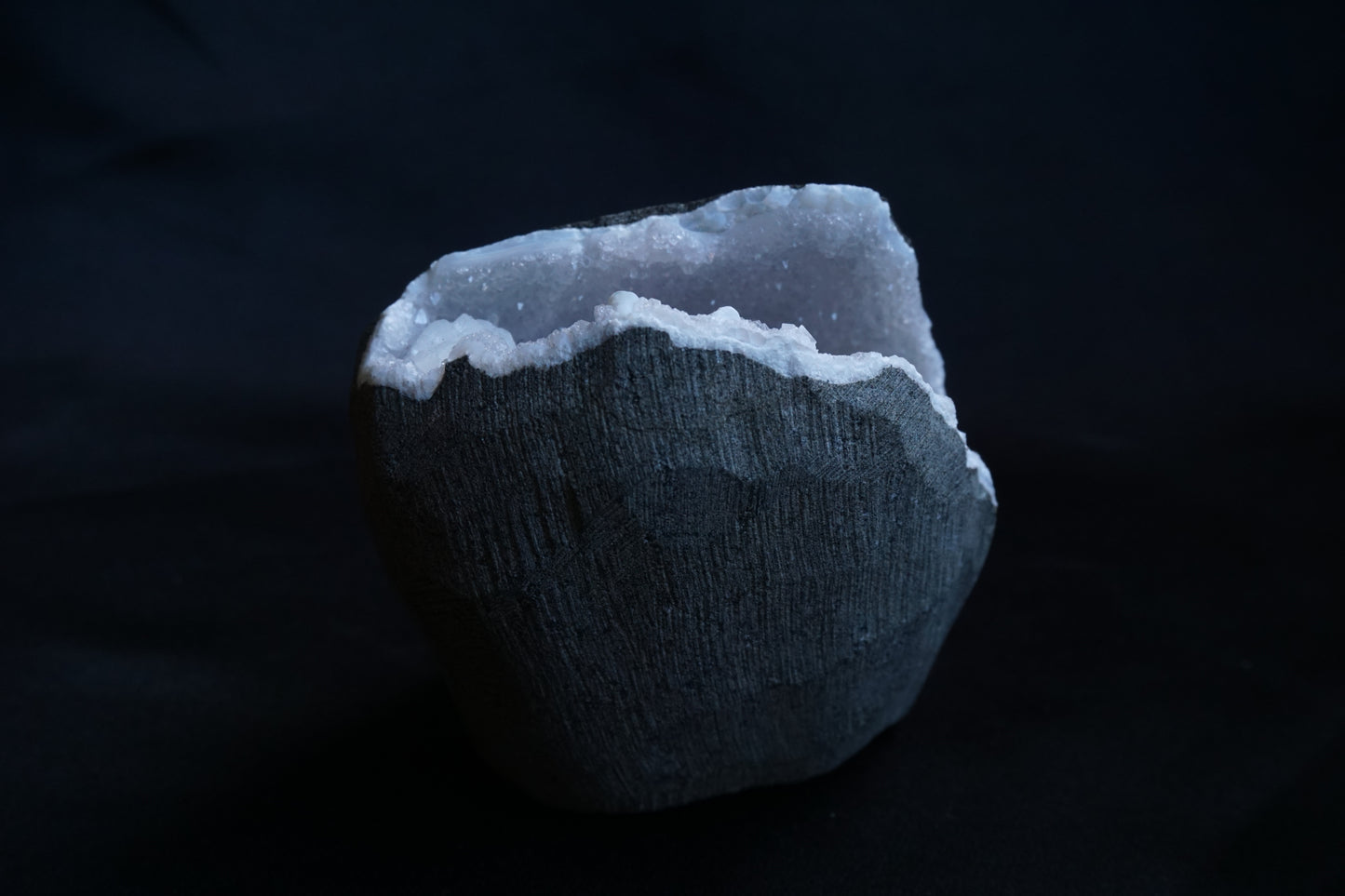 ES-ZM10099 - Quartz Geode with Stilbite