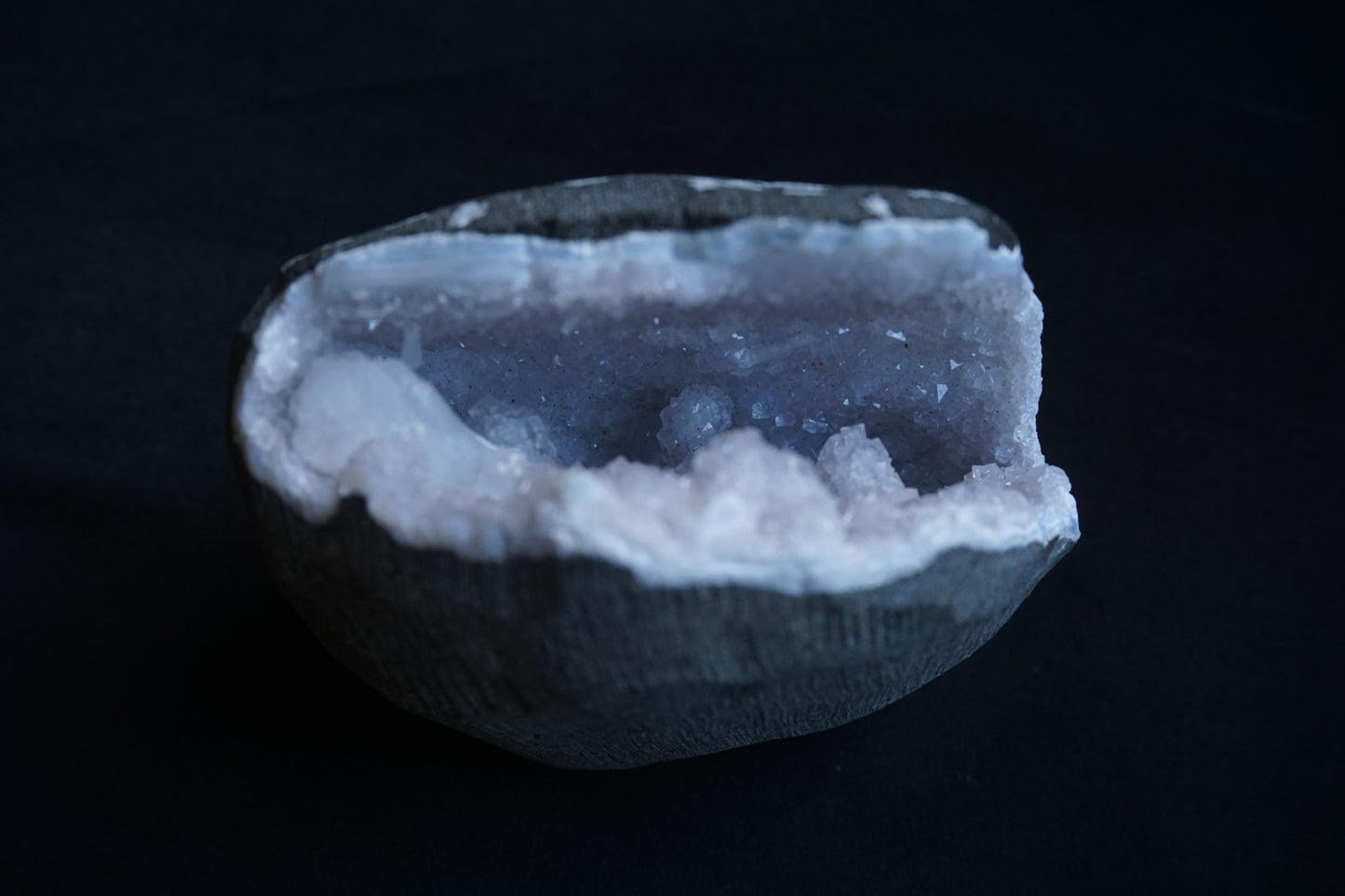 ES-ZM10099 - Quartz Geode with Stilbite