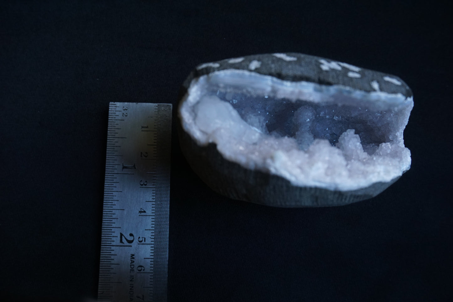 ES-ZM10099 - Quartz Geode with Stilbite