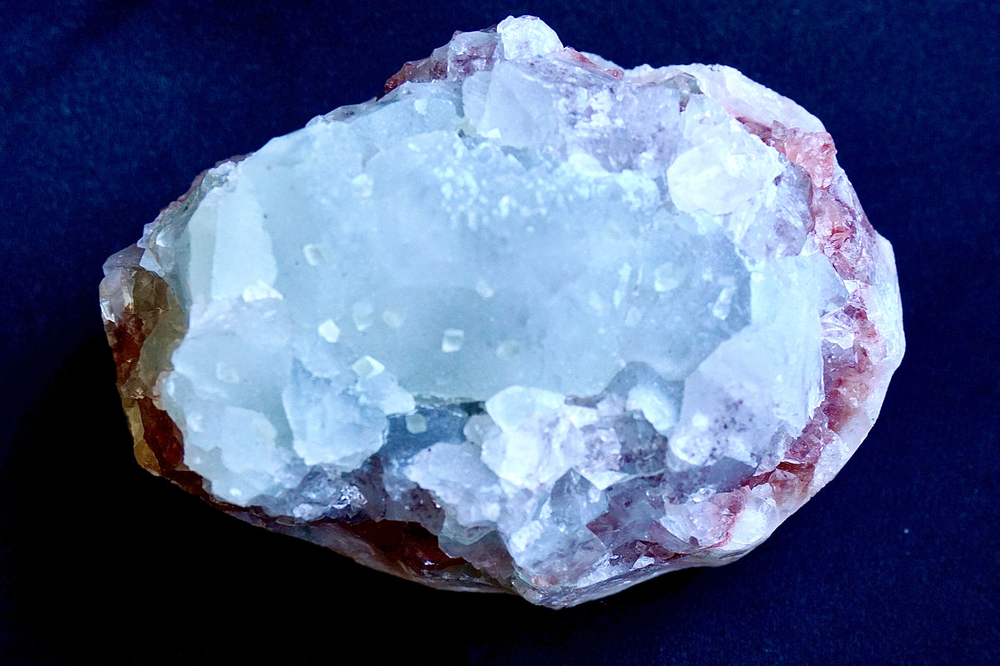 ES-ZM10031 - Green Apophyllite on Stilbite