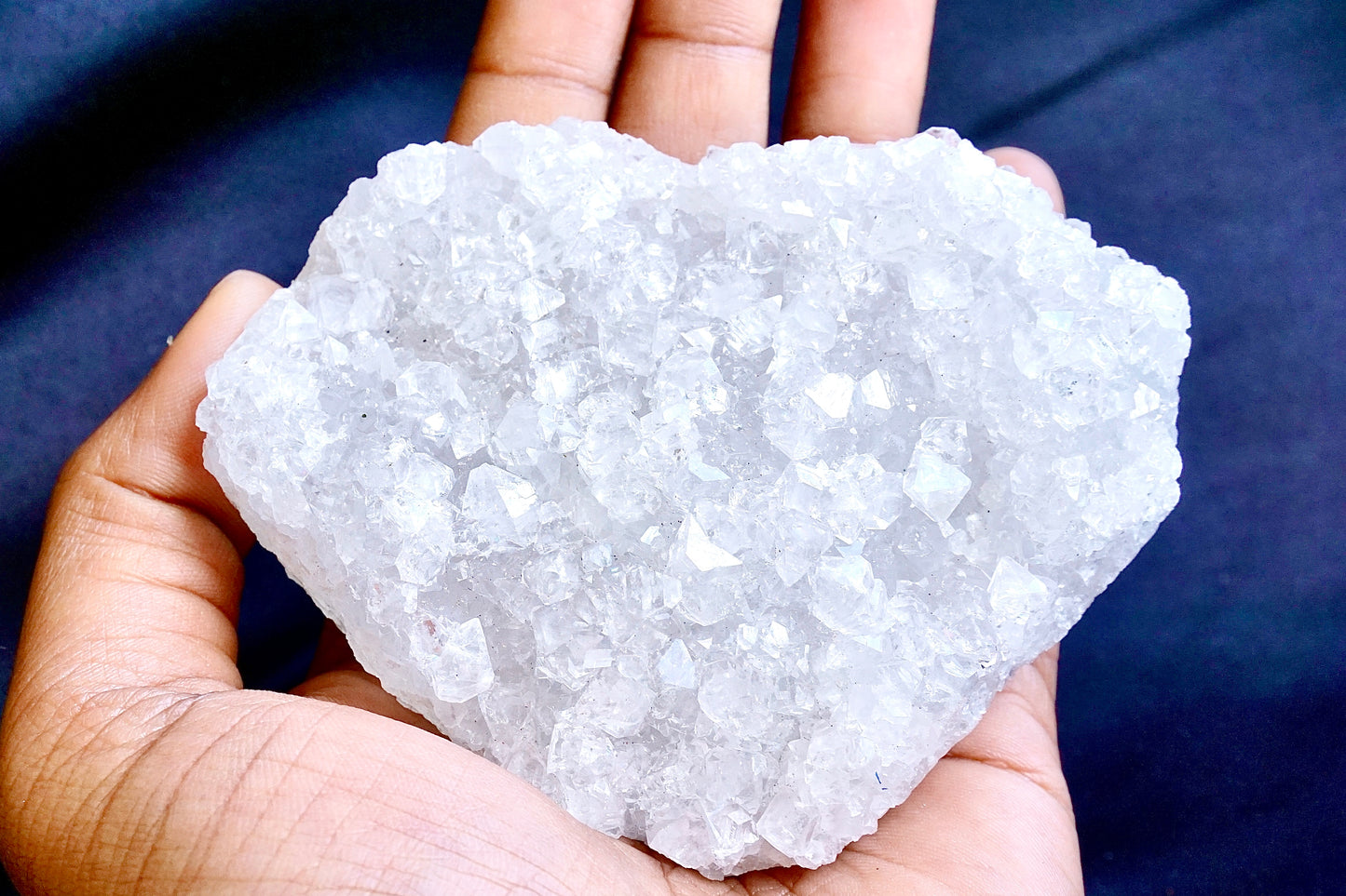 ES-ZM10035 - Shiny Apophyllite on Quartz