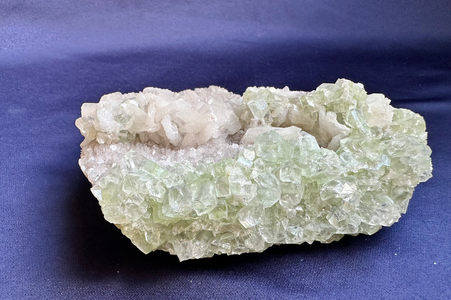 ES-ZM10148 - Green Apophyllite with White Stilbite