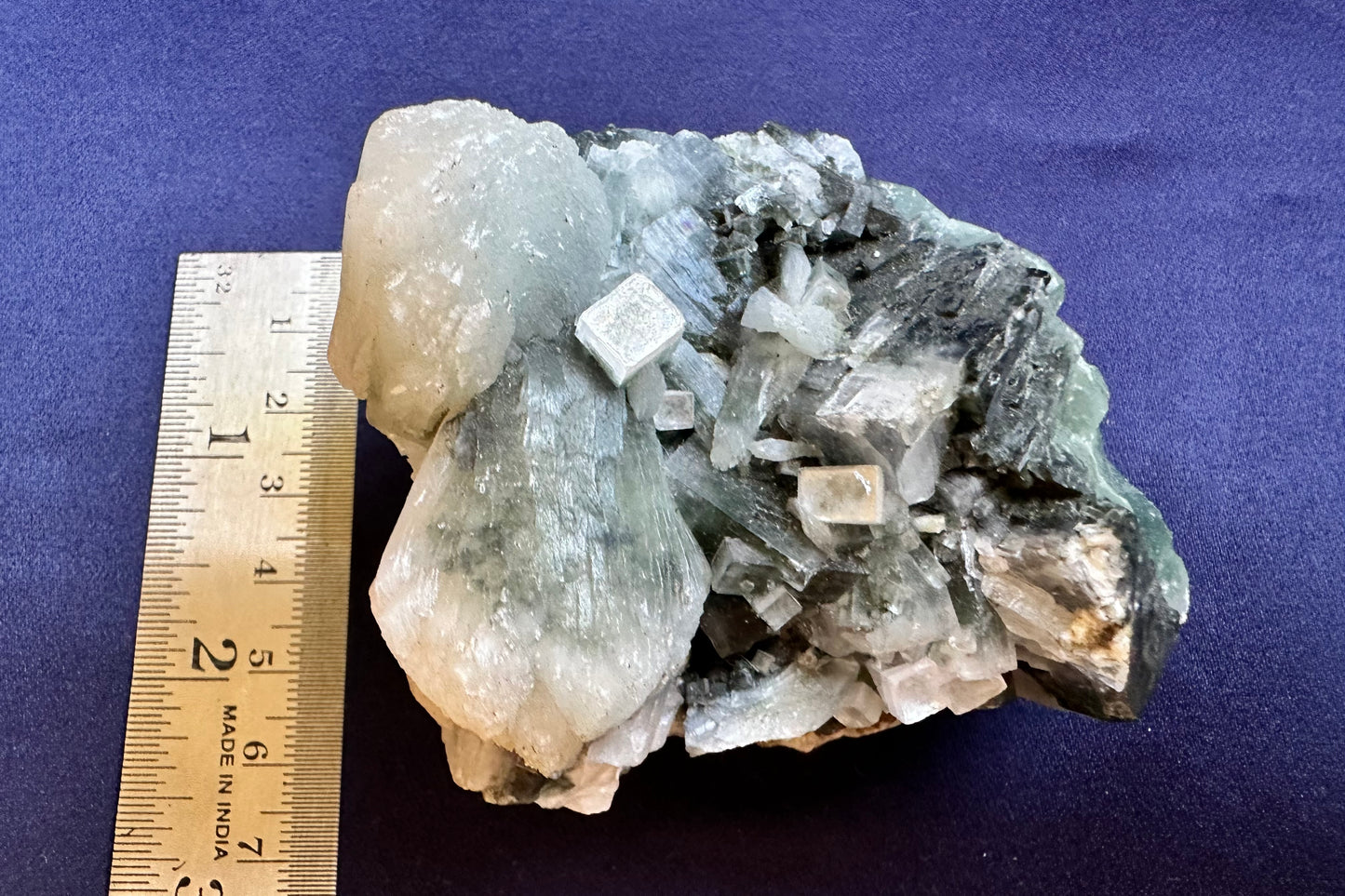 ES-ZM10128 - Green Apophyllite with White Stilbite