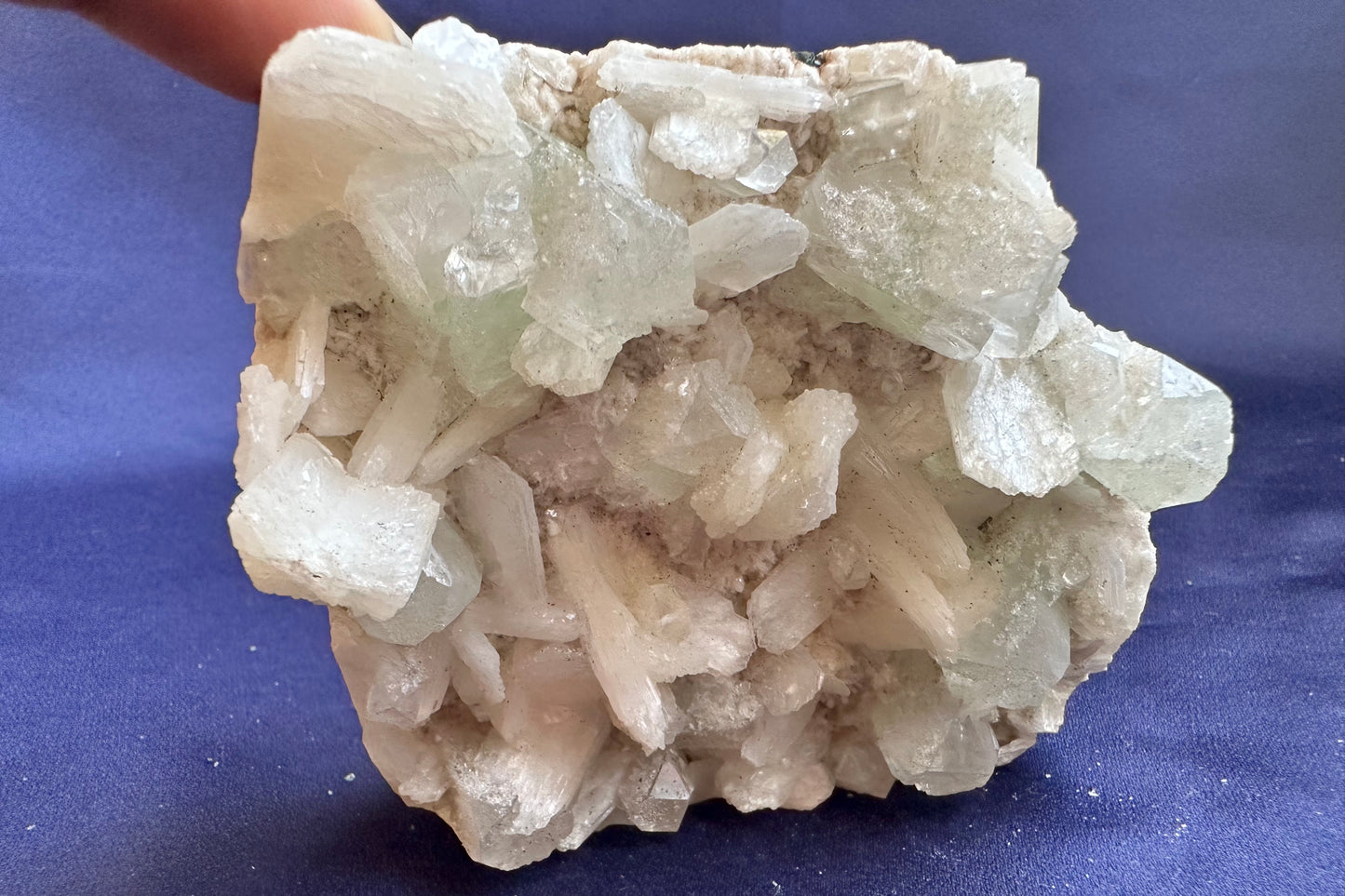 ES-ZM10138 - Green Apophyllite with White Stilbite