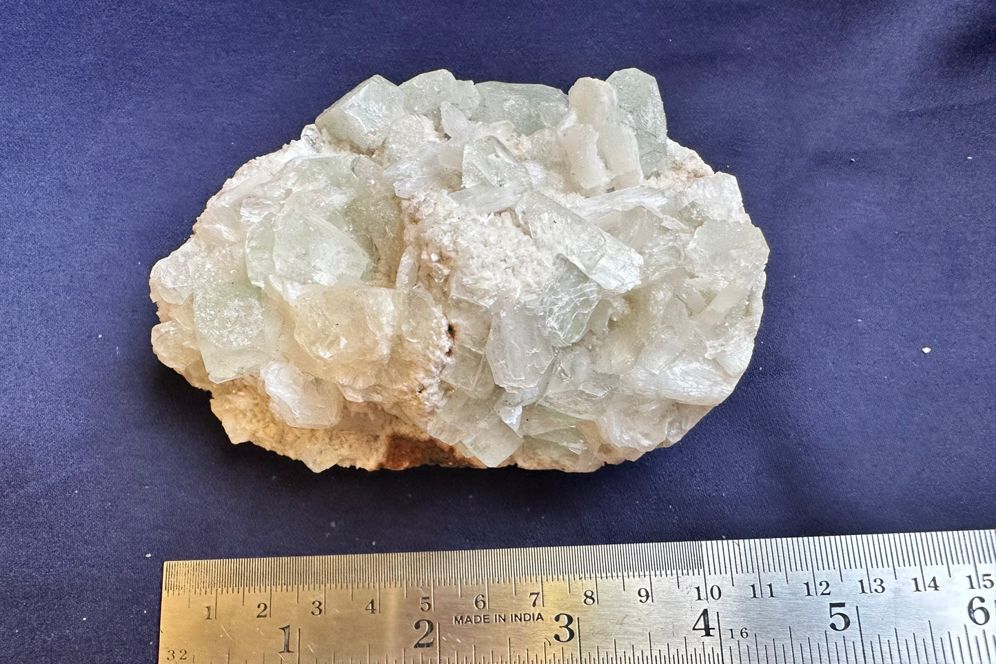 ES-ZM10140 - Clear Green Apophyllite with White Stilbite