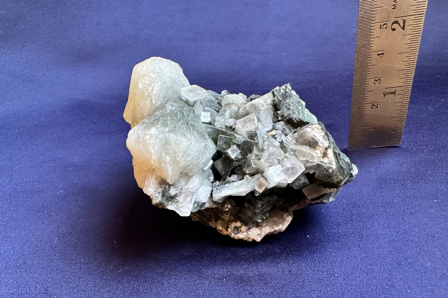 ES-ZM10128 - Green Apophyllite with White Stilbite