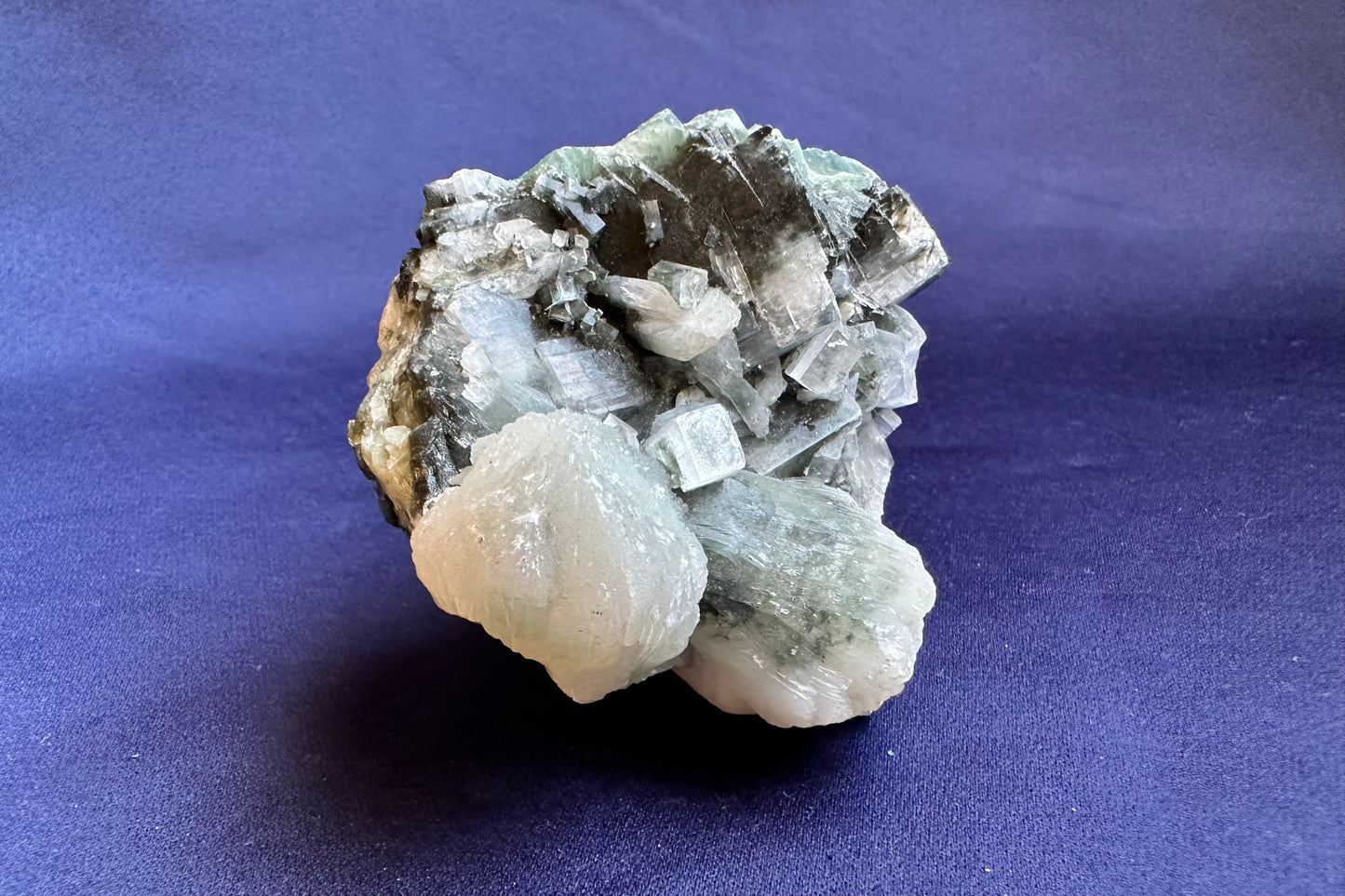 ES-ZM10128 - Green Apophyllite with White Stilbite