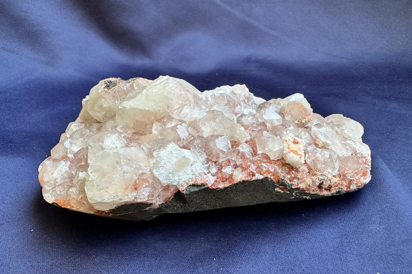 ES-ZM10117 - Clear Apophyllite crystals with Red Matrix