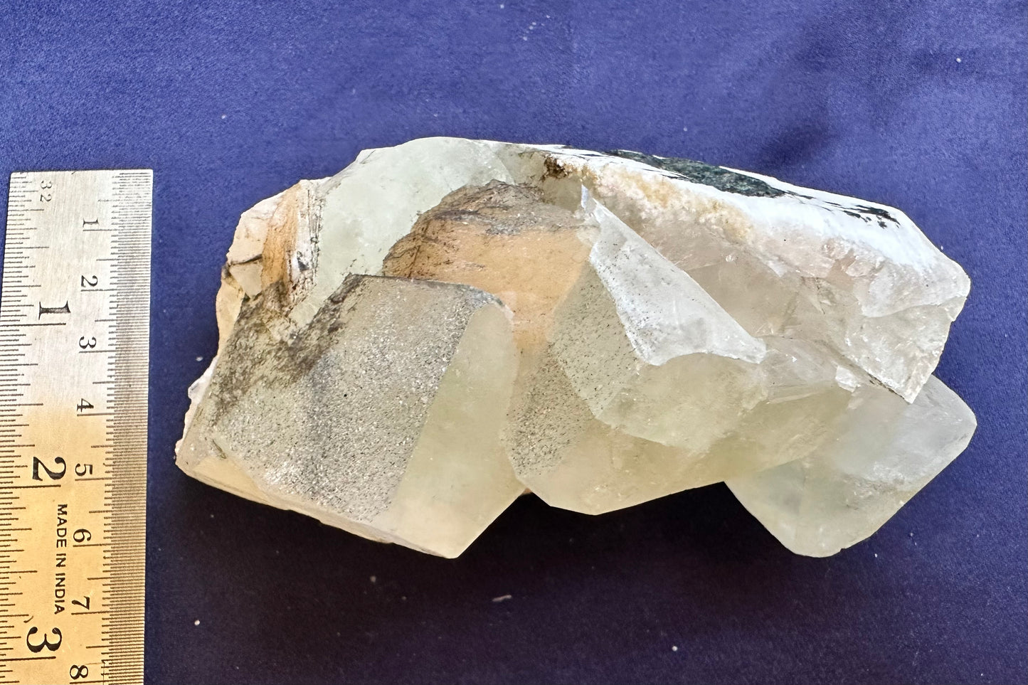 ES-ZM10141 - Light Green Apophyllite with Stlibite