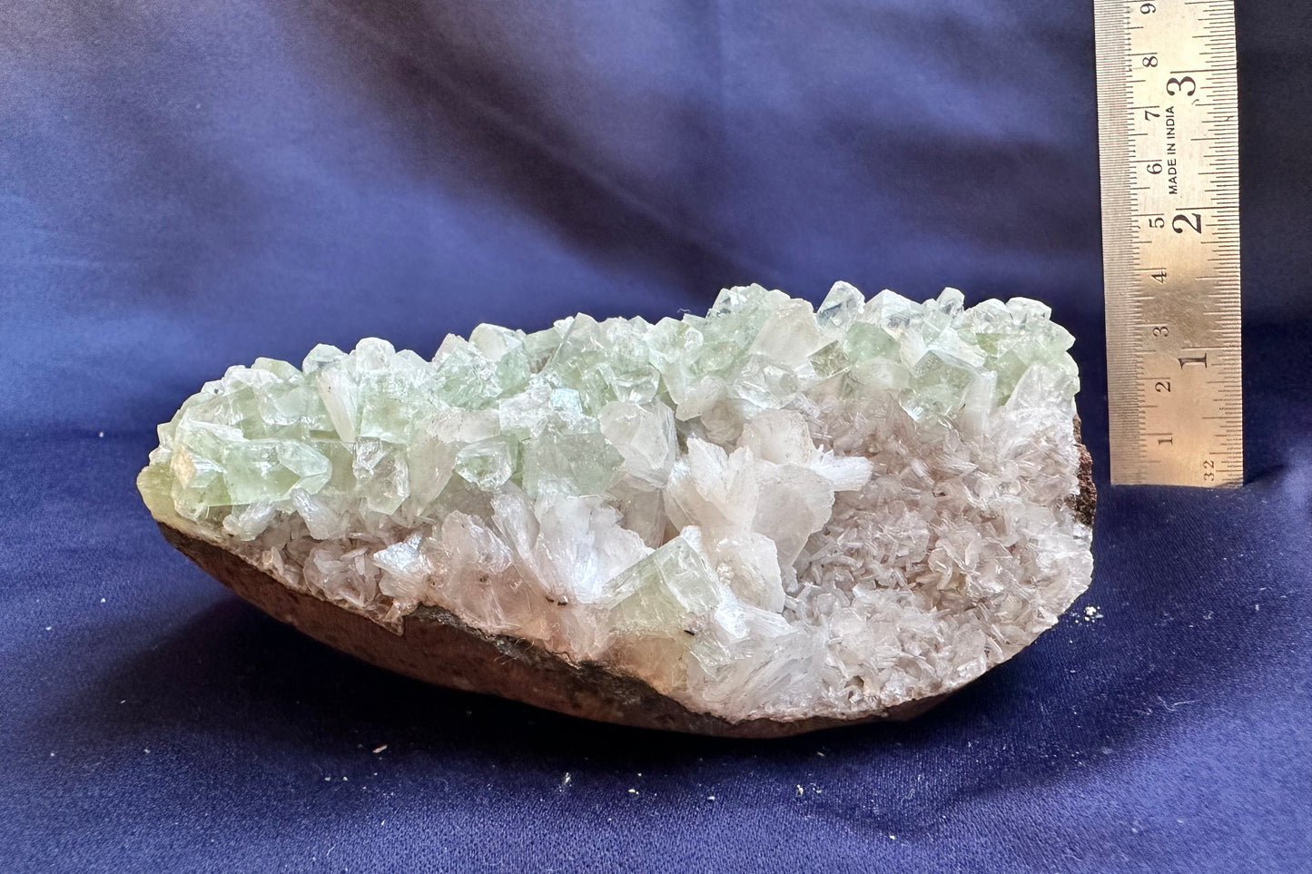 ES-ZM10123 - Green Apophyllite with White Stilbite