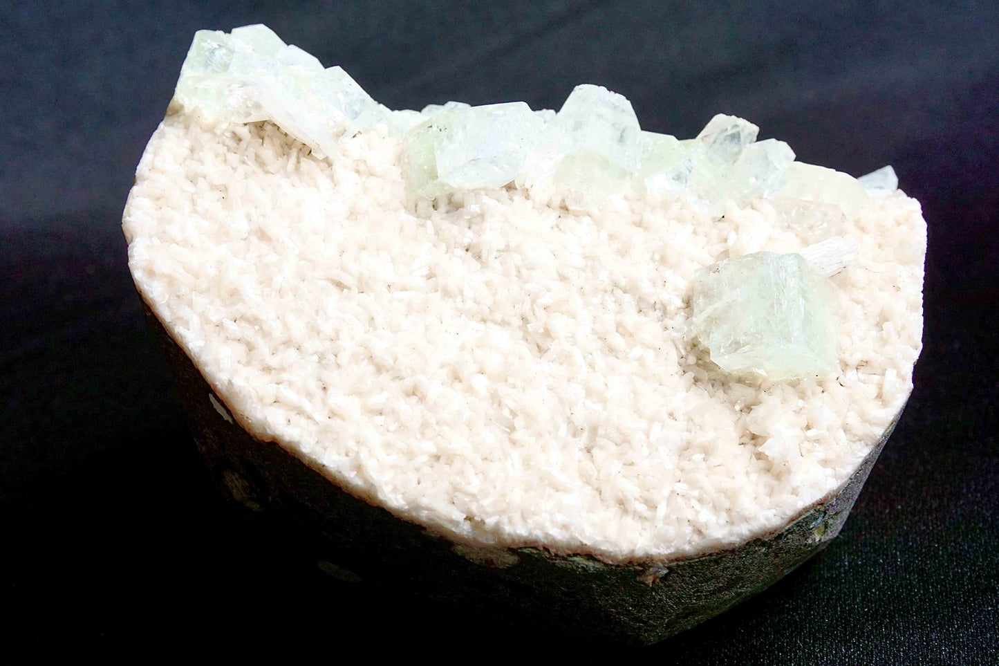 ES-ZM10051 - Green Apophyllite on Heulandite