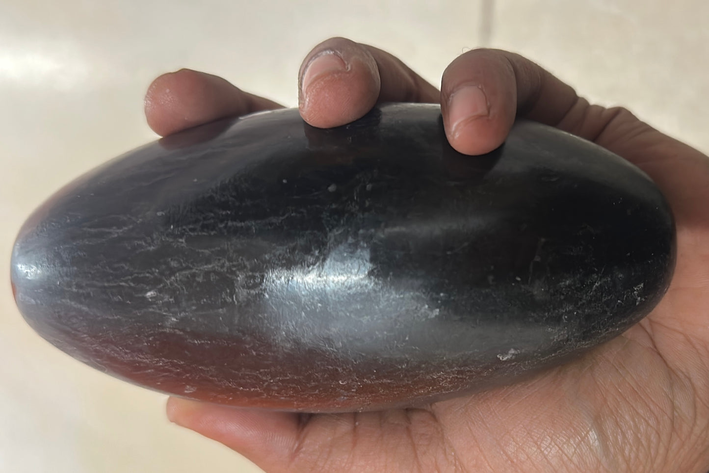 5.5 inches Shiva Lingam - Black