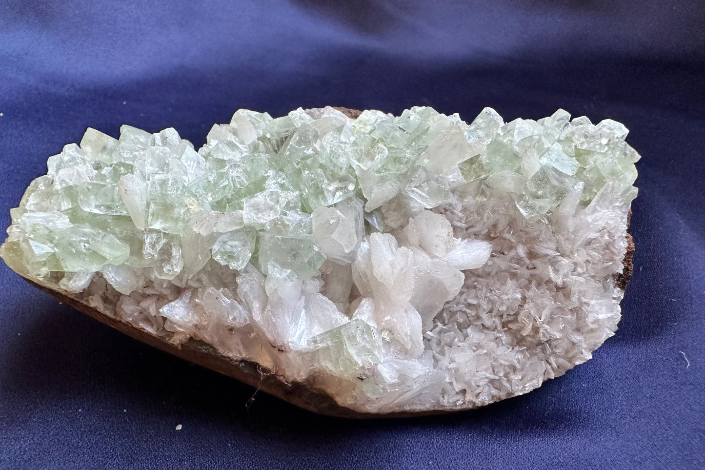 ES-ZM10123 - Green Apophyllite with White Stilbite