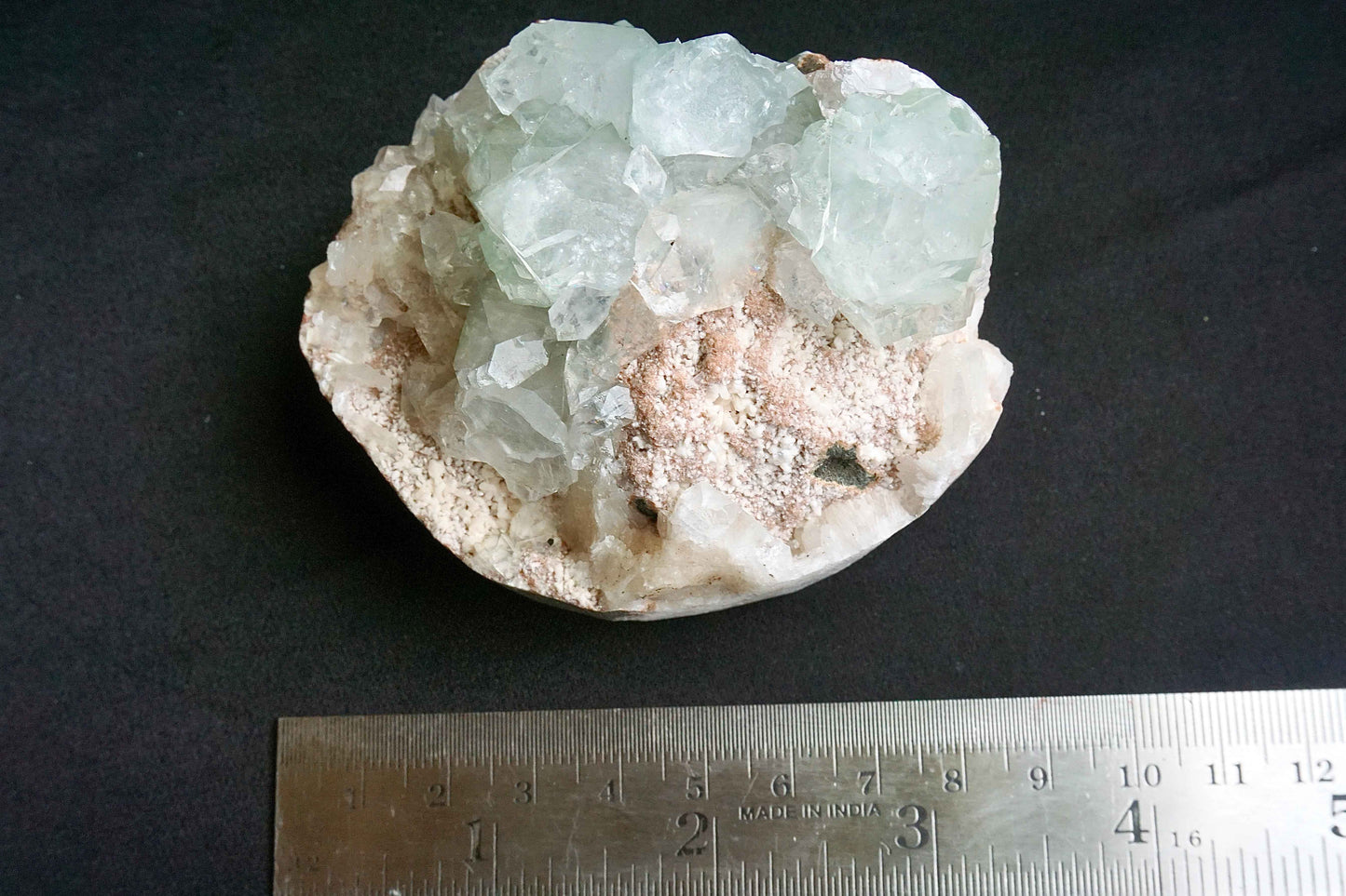 ES-ZM10049 - Green Apophyllite on Chalcedony