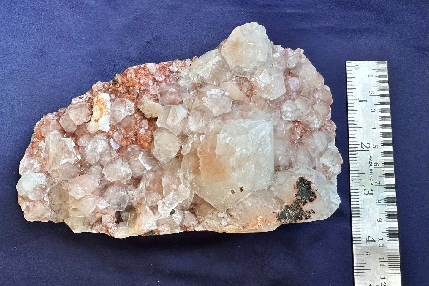 ES-ZM10117 - Clear Apophyllite crystals with Red Matrix