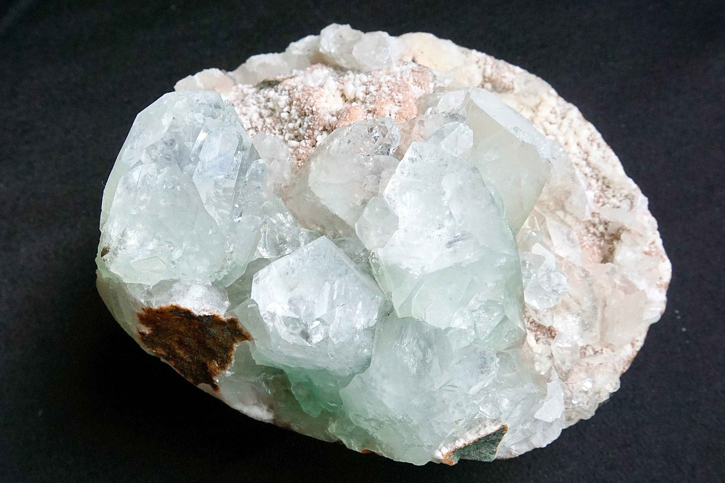 ES-ZM10049 - Green Apophyllite on Chalcedony