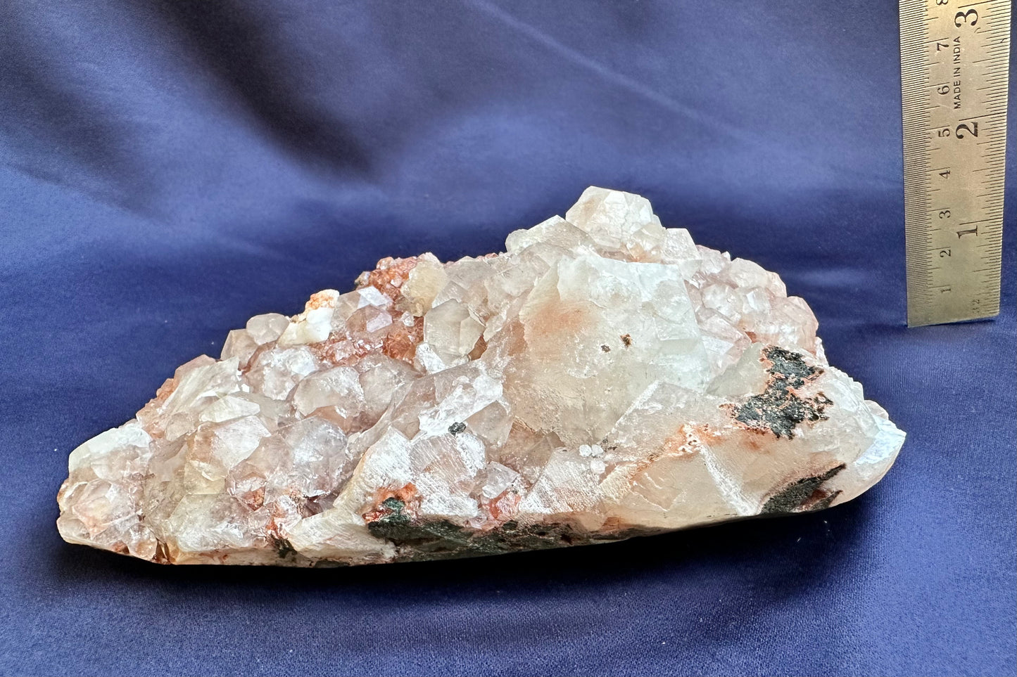 ES-ZM10117 - Clear Apophyllite crystals with Red Matrix