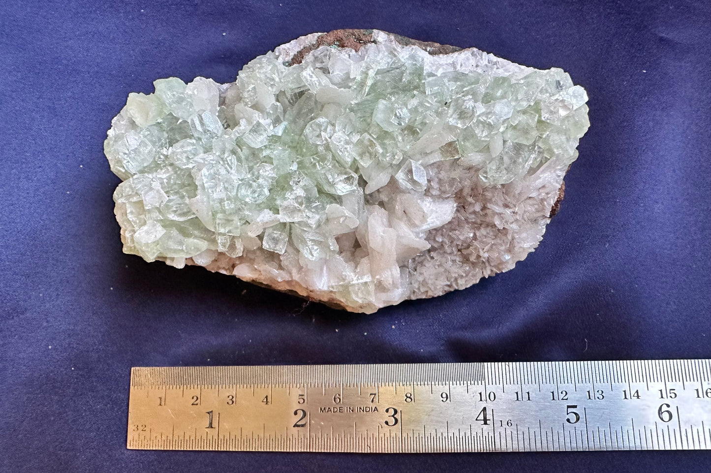 ES-ZM10123 - Green Apophyllite with White Stilbite