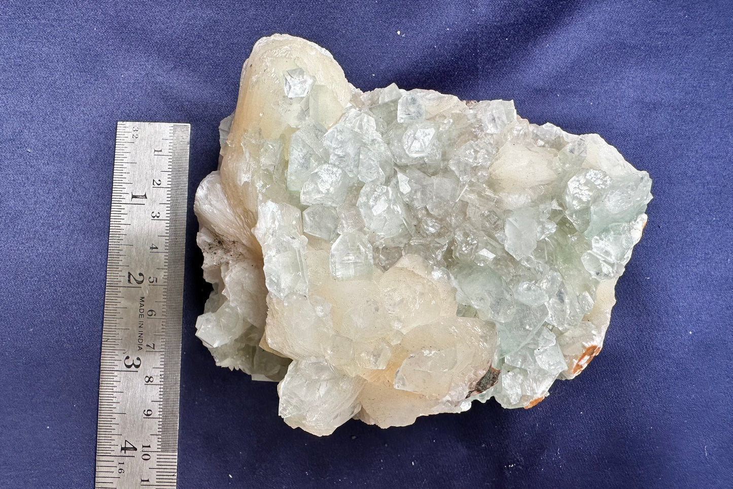 ES-ZM10167 - Clear Apophyllite crystals with White Stilbite