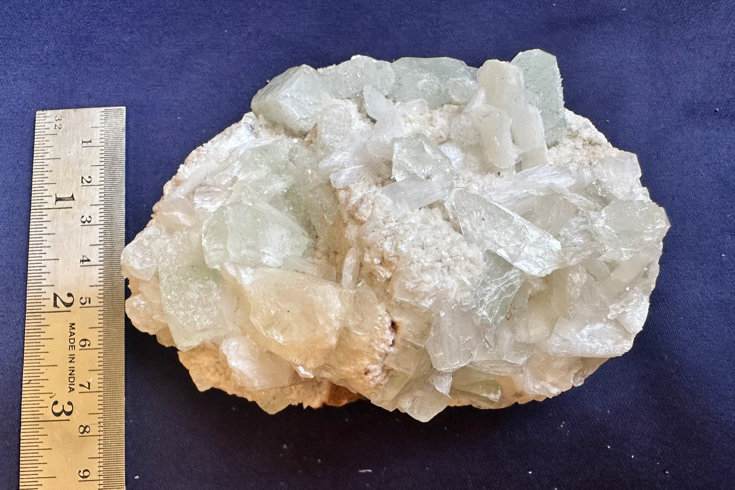 ES-ZM10140 - Clear Green Apophyllite with White Stilbite