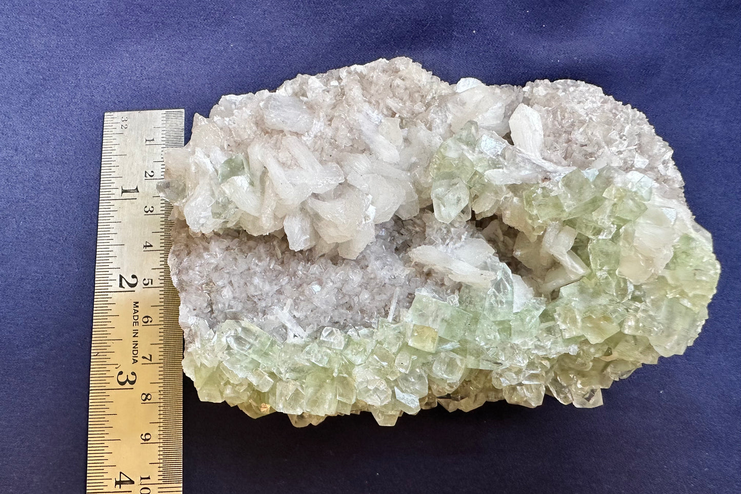 ES-ZM10148 - Green Apophyllite with White Stilbite