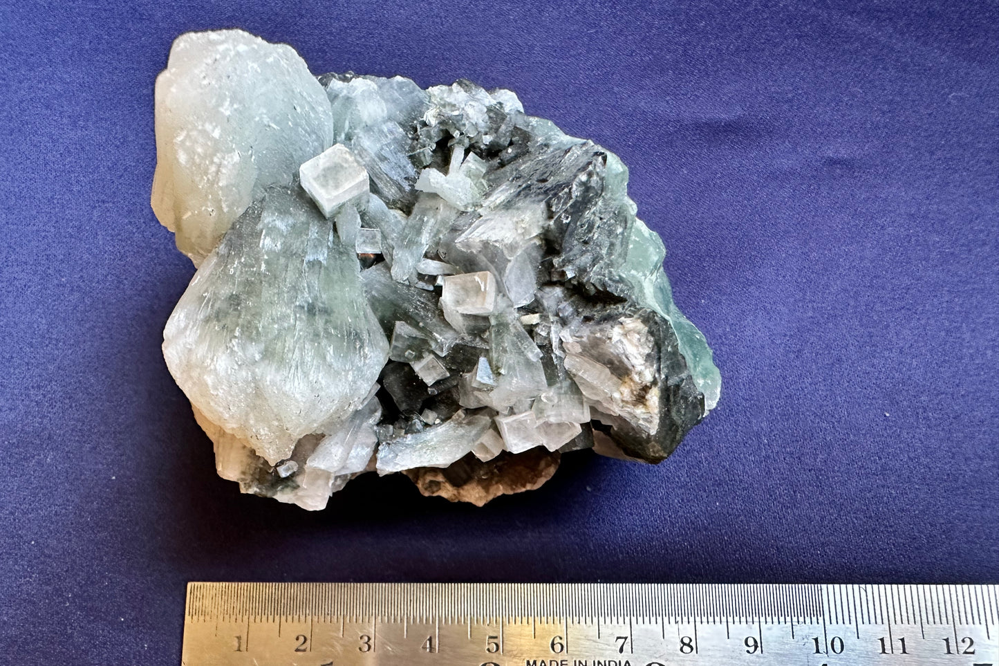 ES-ZM10128 - Green Apophyllite with White Stilbite