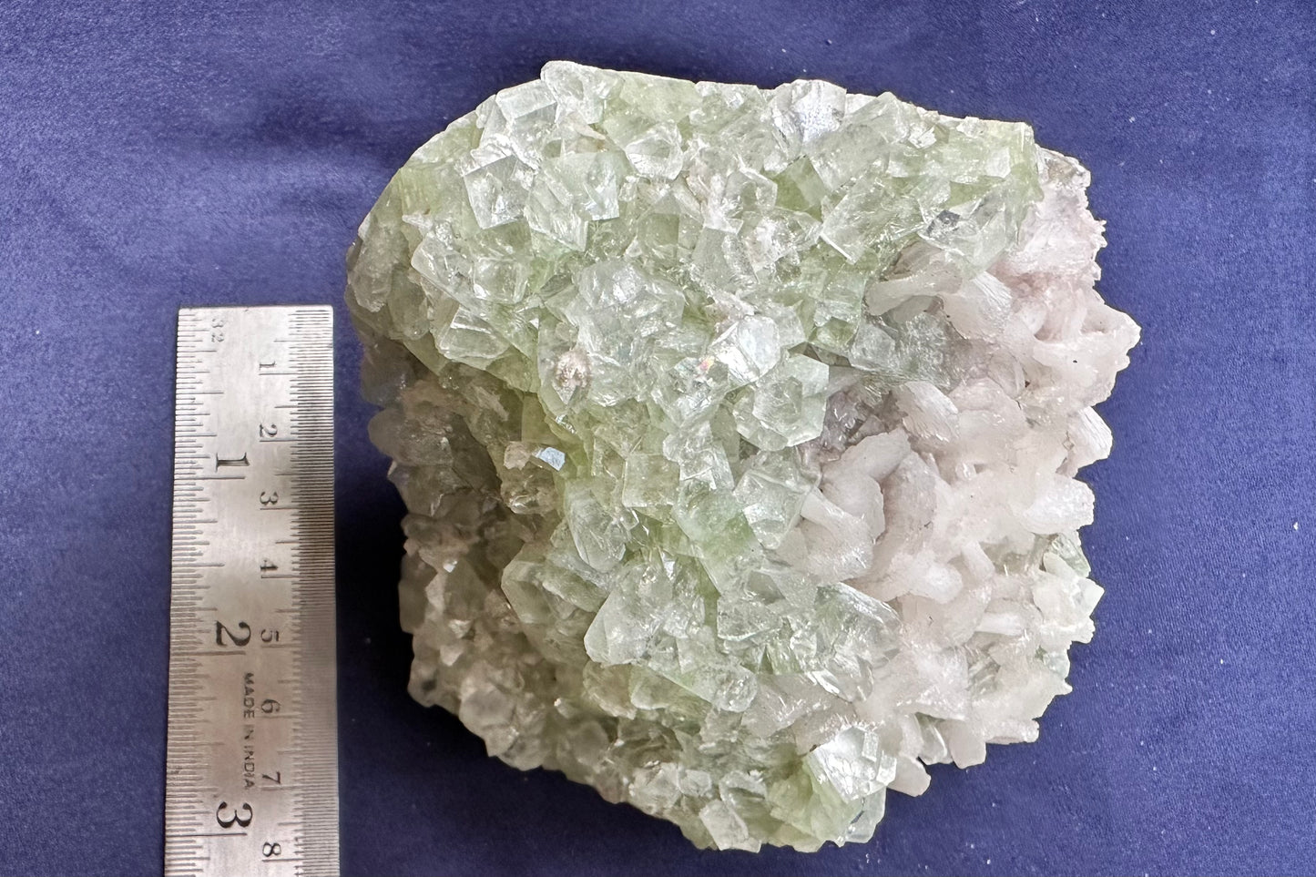 ES-ZM10180 - Green Apophyllite with Stilbite