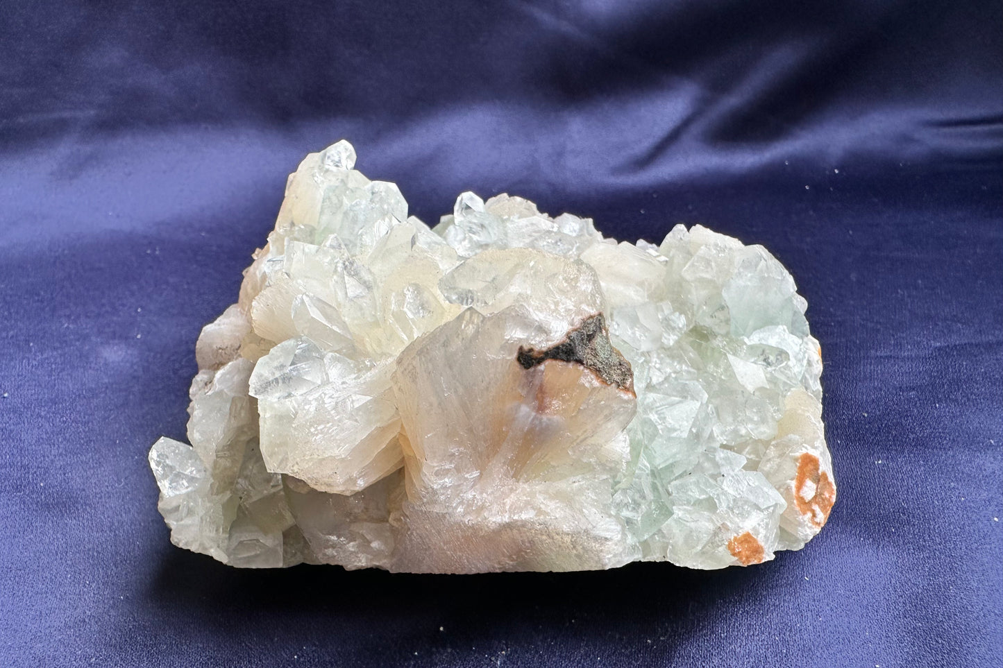 ES-ZM10167 - Clear Apophyllite crystals with White Stilbite